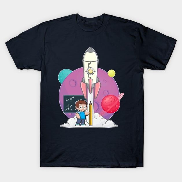 Little rocket scientist T-Shirt by FunawayHit